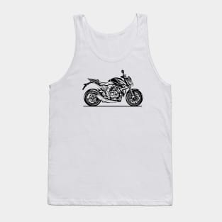 CB1000R Motorcycle Sketch Art Tank Top